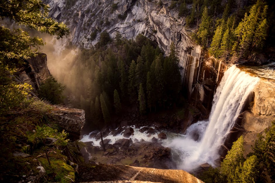 Waterfalls in Columbia River Gorge Oregon
